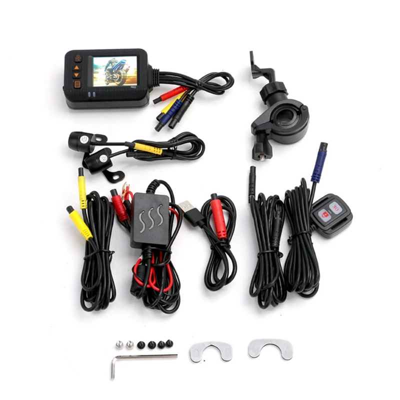 

Motorcycle Camera DVR Motor Dash Cam Special Dual-Track Front Rear Recorder Night Vision G-Sensor Parking Recorder