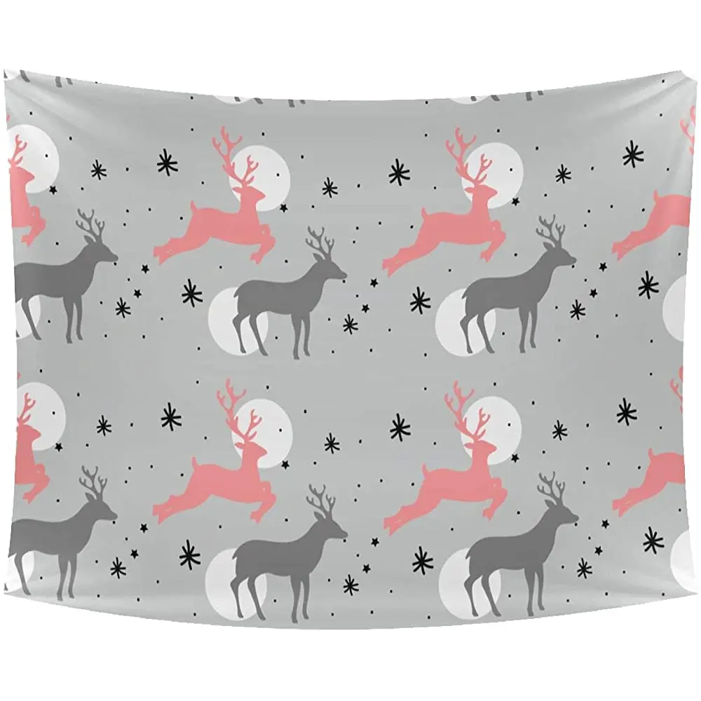 

Гобелен настенный художественный Подвесной Настенный декор Домашний Декор настенный гобелен для спальни в эстетике с рождественским олен...