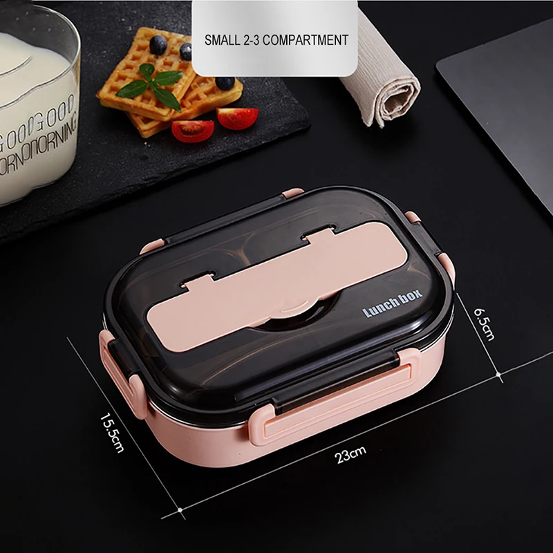 

Baispo Lunch Box For Kids With Compartments 304 Stainless Steel Japanese Bento Box Microwave Heating Food Container Tableware
