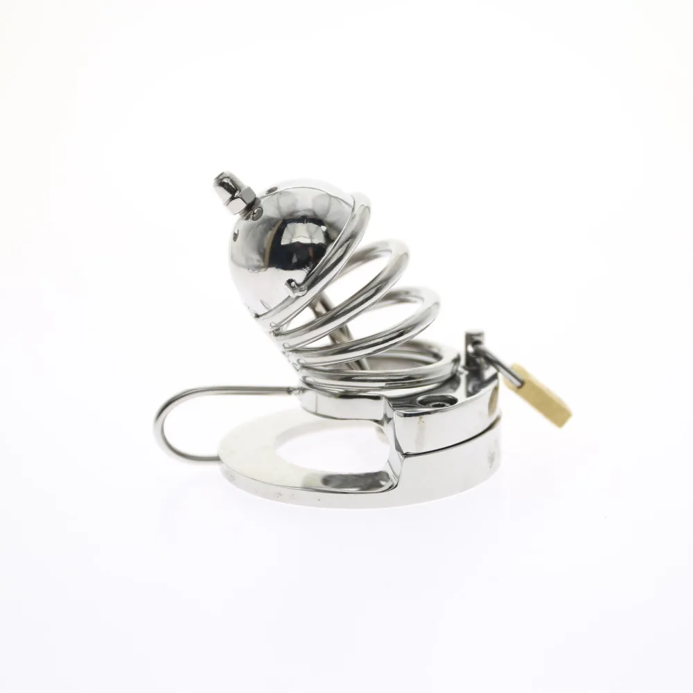 2 в 1 мяч носилки мужские устройства верности из нержавеющей стали петух клетка