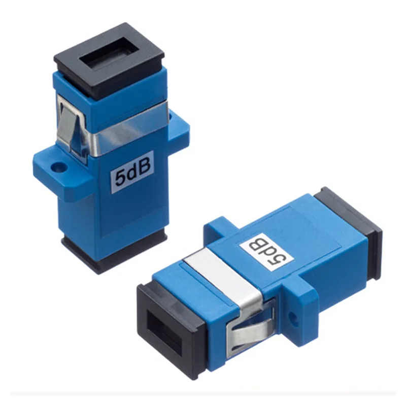 SC Flange Attenuator Optical Fiber FTTH Connector Adapter Optical Coupling Jointing Tool 1dB 3dB 5dB 7dB 10db 15dB 50PCS/LOT