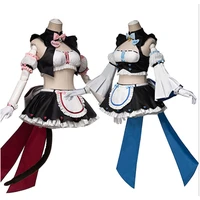 vanilla nekopara cosplay costume vanilla chocolate maid uniform nekopara cat neko costume women dress