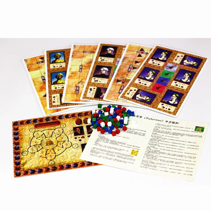 New Mykerinos Board Game 2-4 Players to Play Best Gift Family/Party/Friends Funny English Cards Game1 | Спорт и развлечения