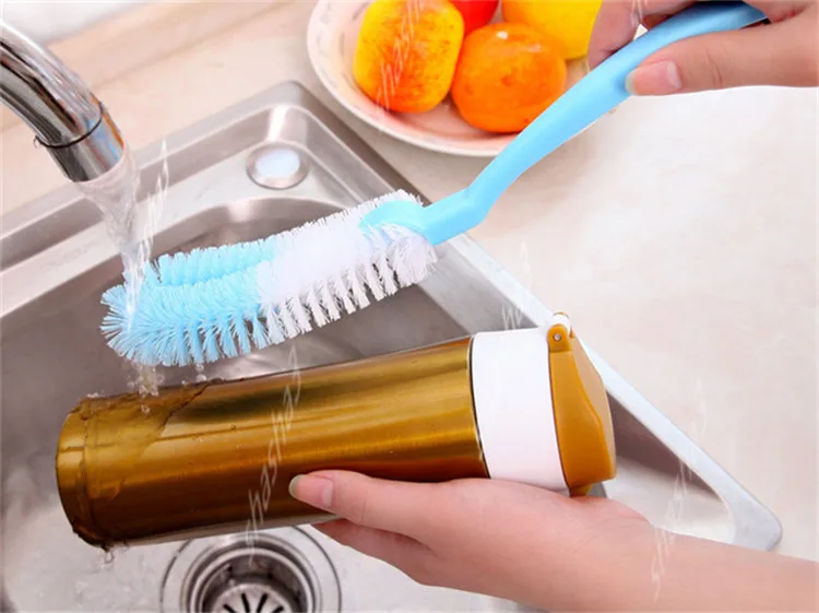 1 шт. выдвижная щетка губка бутылки универсальная чашка горшок для кухонных