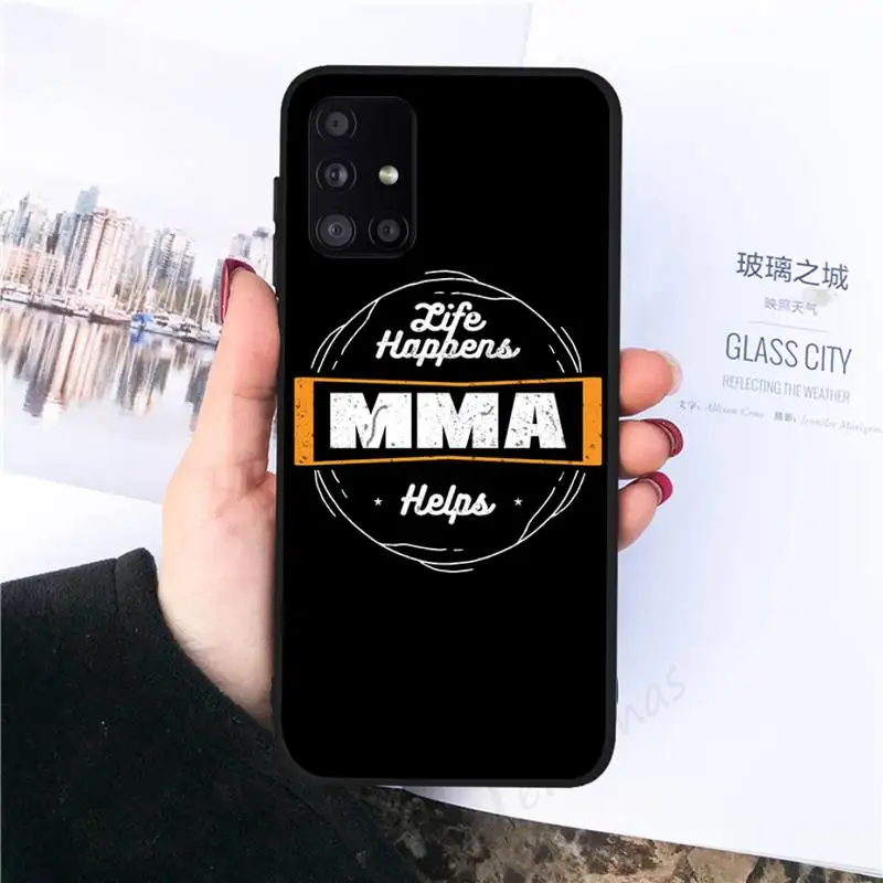 Design The Mma Logo Phone Case For Samsung galaxy S 7 8 9 10 20 edge A 6 10 20 30 50 51 70 note 10 plus images - 6