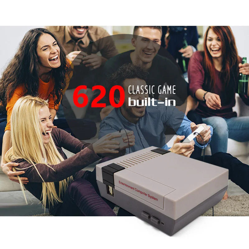 Handheld Retro Video Game Console Mini TV Built-in Classic 620 NES Games Support Output Family Player Child Gift | Электроника