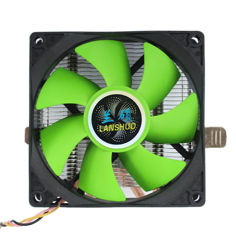 

LANSHUO 2 Copper Tube Downward Blowing Type 775AMD1155 Desktop Computer Radiator (209 Horizontal Tower 3 Wires Without Light)