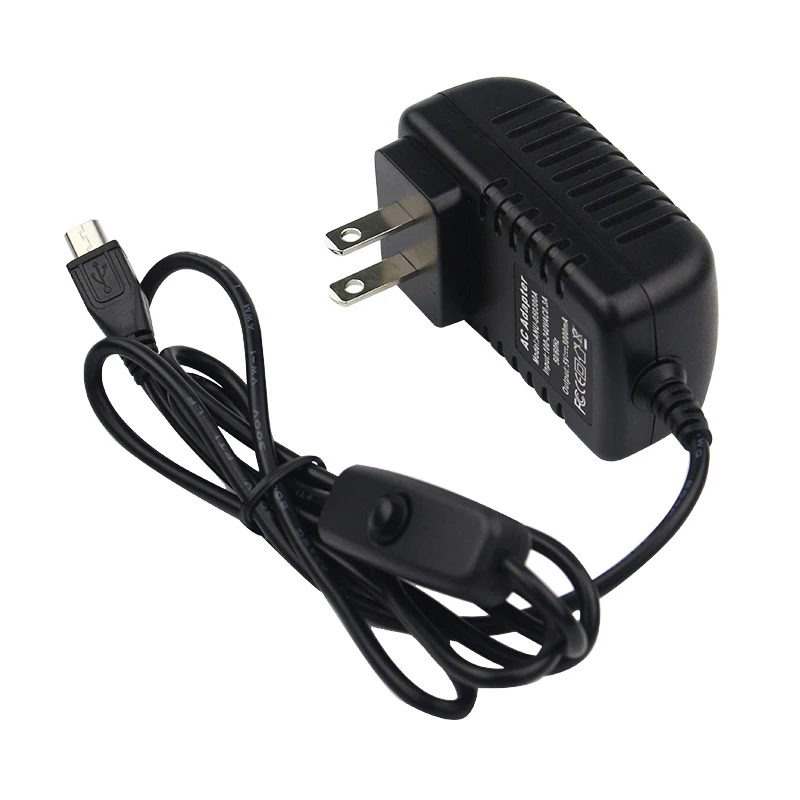 Raspberry Pi 3 5V 3A зарядное устройство адаптер переменного тока Micro USB кабель с выключателем питания Banana Pi Pro Модель B+ Plus