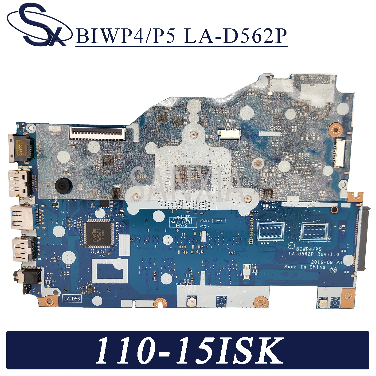 KEFU LA D562P Laotop материнская плата для Lenovo Ideapad 110 15ISK оригинальная 4G RAM I5