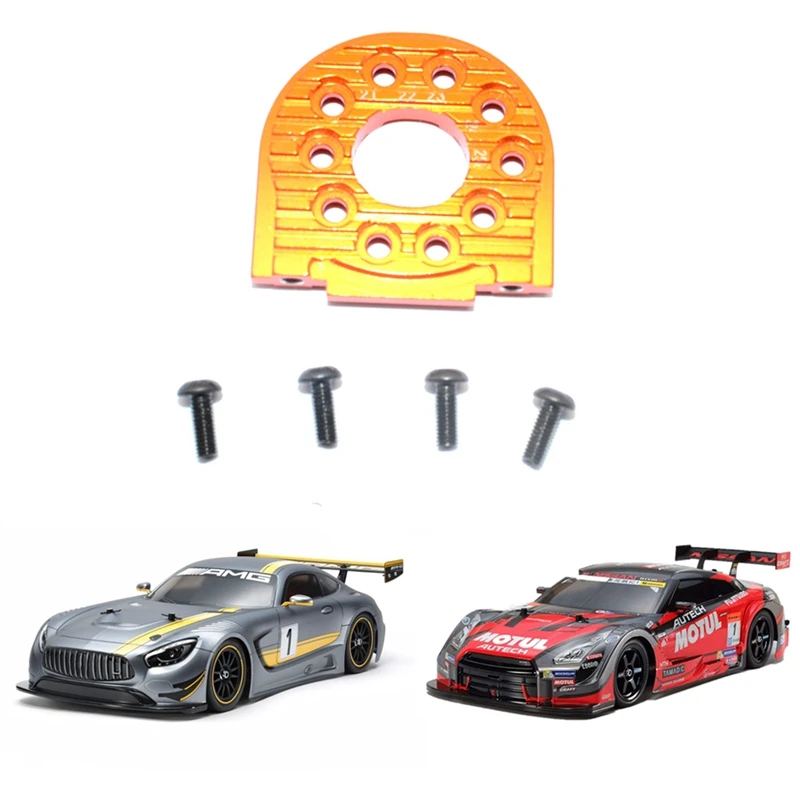 

Aluminum Alloy Front Lower Swing Arm for Tamiya TT02B TT-02B 1/10 & Aluminum Alloy 16T-25T Motor Mount Plate Radiator