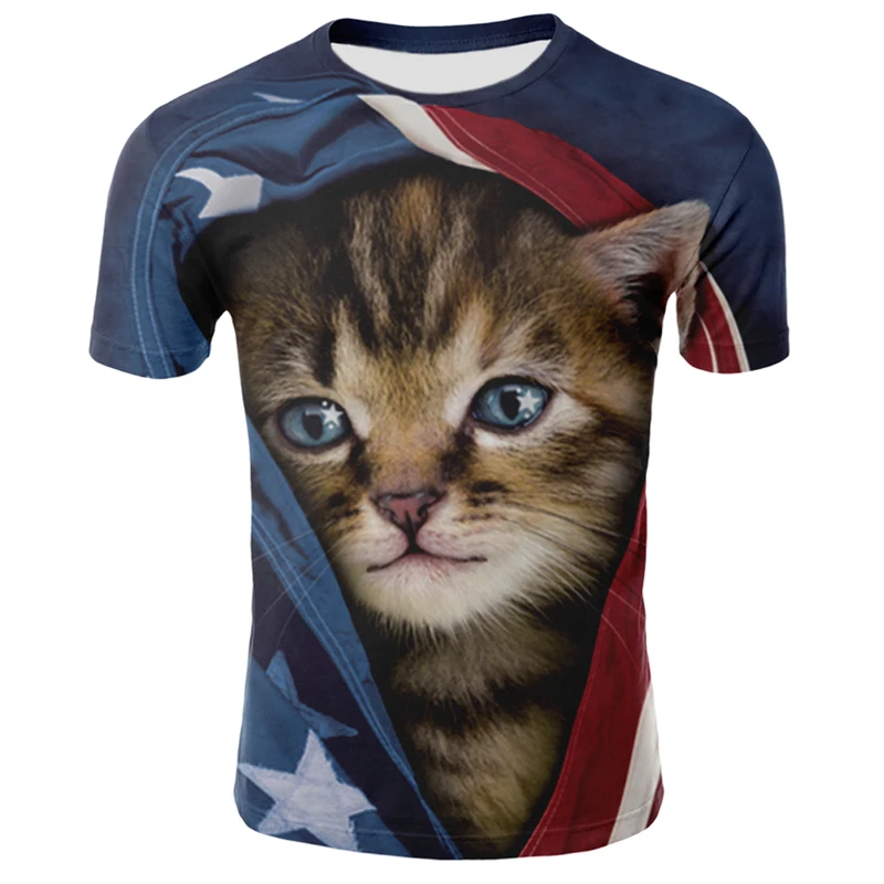 

2021 New Holiday 021 New Casual Fashion Trend Fun Round Neck 3D Short Sleeved Summer T-Shirt For Men And Women
