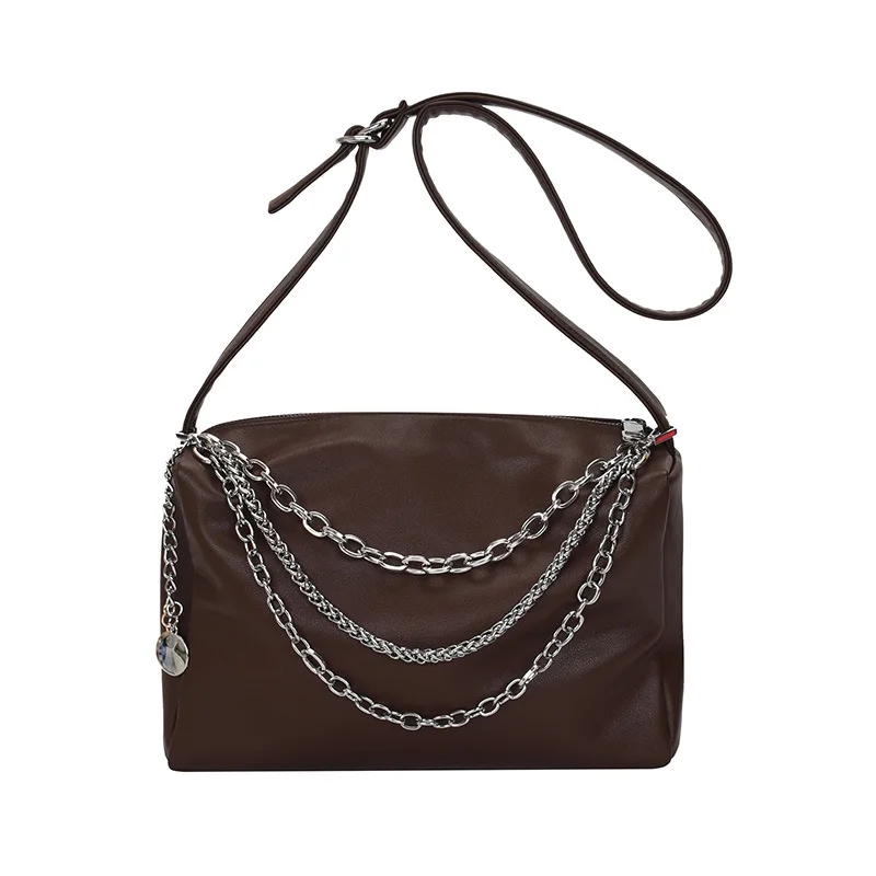 

Ins Women Shoulder Bag Pu Leather Fashion Ladies Messenger Bag Female Big Capacity Tote Bag New Tide Clutch 2021 Handbags Purse