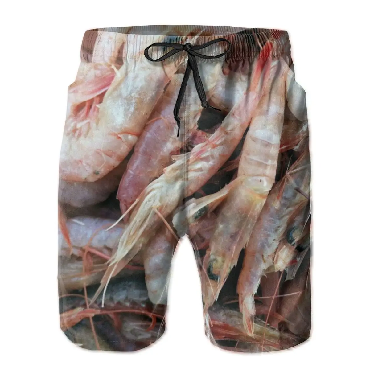 

Beach Breathable Quick Dry Geeky running Shrimp Seafood Male Shorts