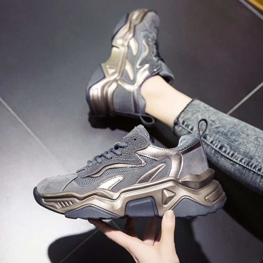 BIMUDUIYU новые женские кроссовки на массивной платформе Повседневная