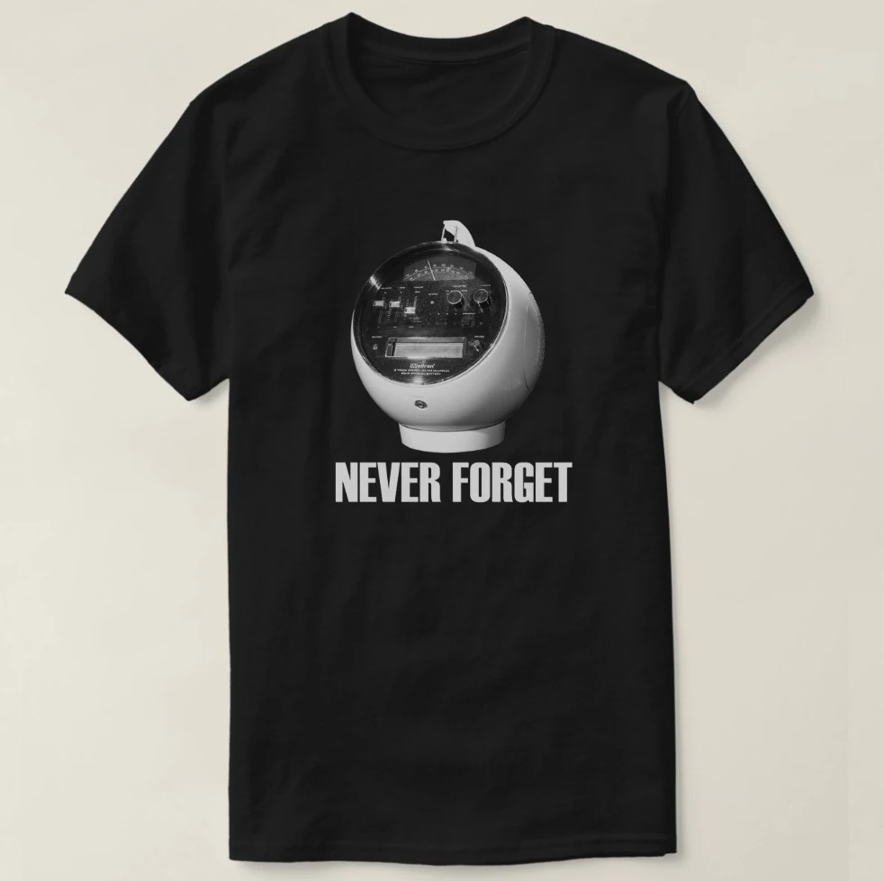 2019 Мужская футболка с принтом хлопковая коротким рукавом и надписью Never Forget Weltron 8