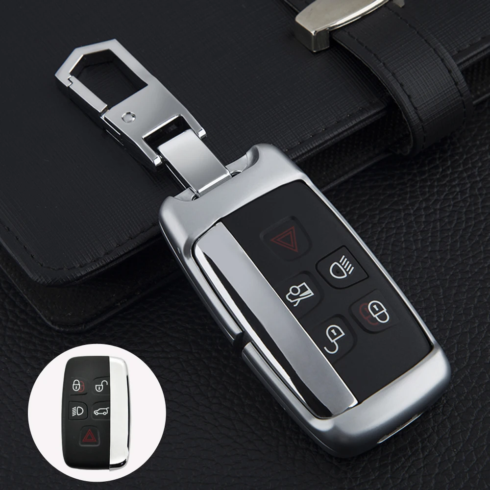 Чехол для ключа из цинкового сплава Land Rover Range Sport Evoque Freelander2 Jaguar XF XJ XJL XE чехол