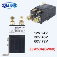 sw60 1no normally open 12v 24v 36v 48v 60v 72v 50a dc contactor zjw50a for motor forklift electromobile grab wehicle car winch