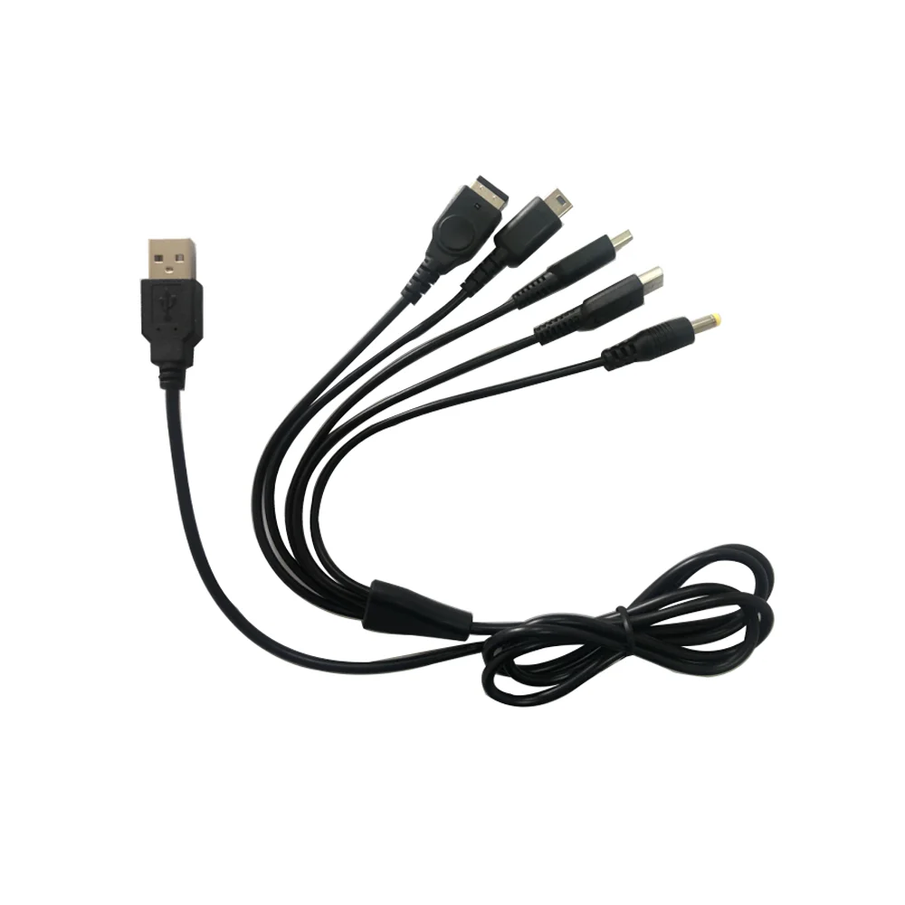 USB-кабель 5 в 1 для зарядки PSP WIIU GBA SP игровой консоли 50 шт. |