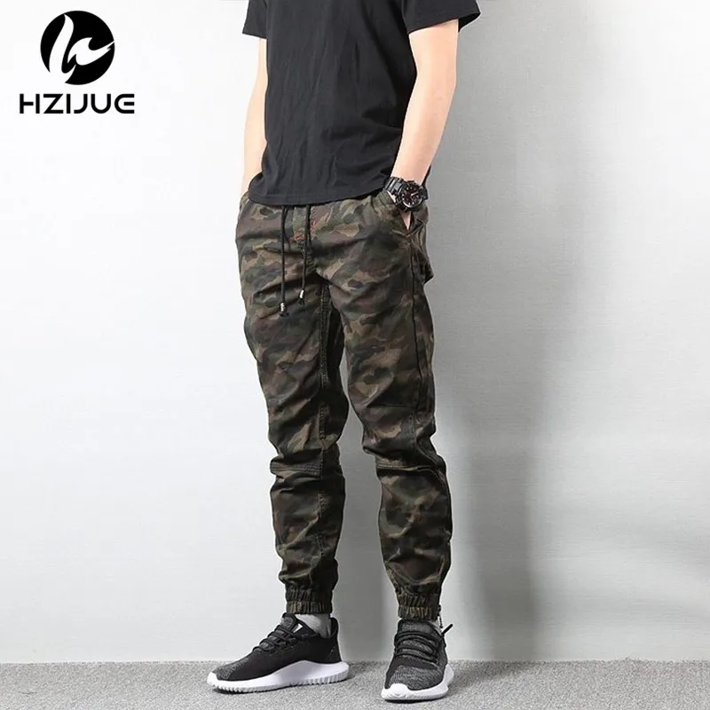 HZIJUE новинка 2018 модные повседневные осенние брюки-карандаш уличный стиль хип-хоп