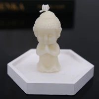 mini buddha shape candle silicone mold for diy handmade candle ornaments plaster epoxy resin soap mould kitchenware baking tool