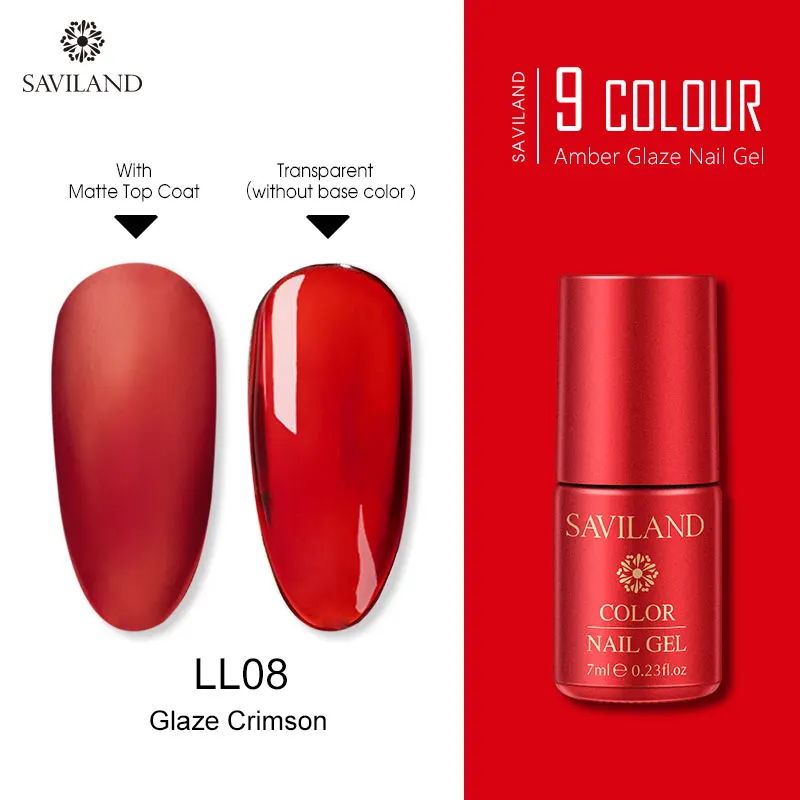 7ML LL08 SAVILAND Радужный Янтарный Гель-лак для ногтей креативный художественный Гель-лак для ногтей полупрозрачный праймер лак для ногтей - Цвет: 7ML LL08