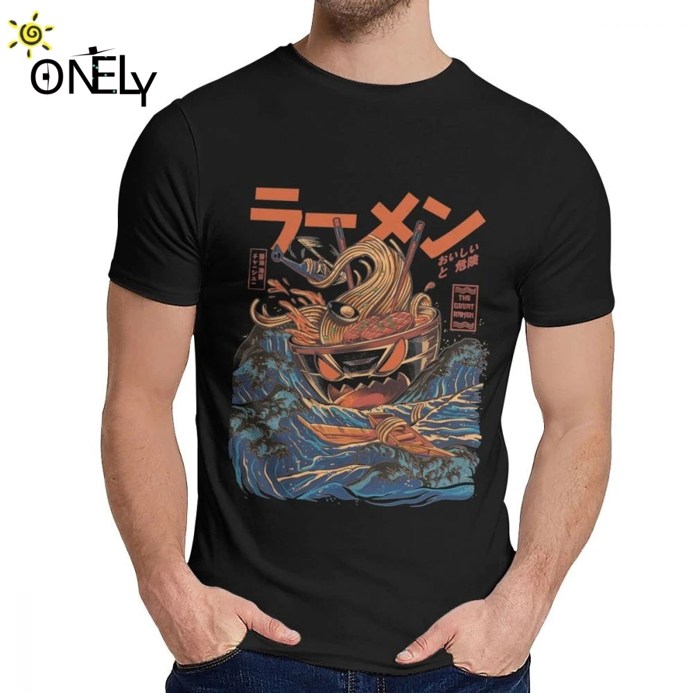 

Круглый вырез горловины большой Ra Для мужчин канагава короткий рукав в стиле «хип-хоп» Для мужчин тонкий футболка Размеры S-6XL