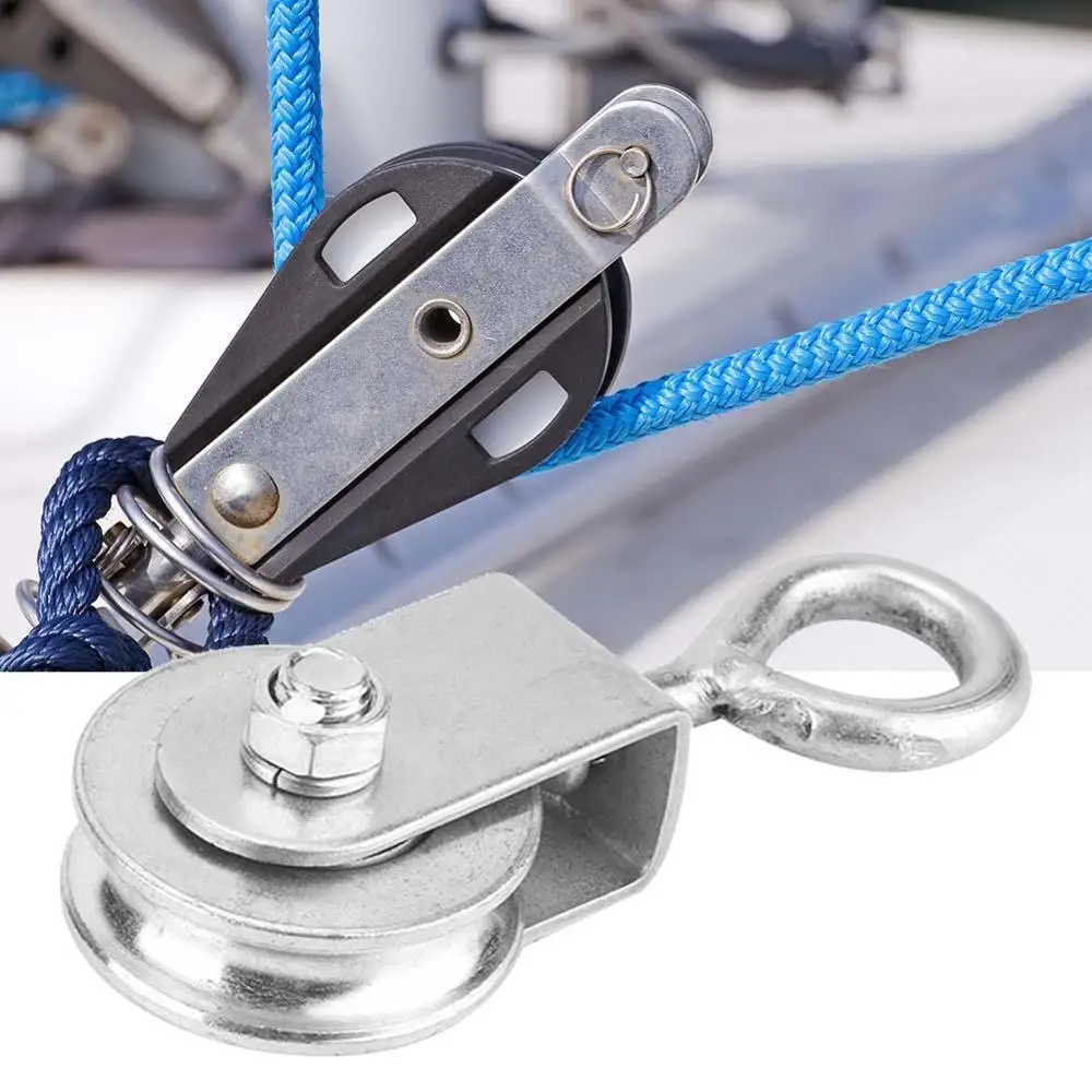 Нержавеющая сталь 0 3 тонн шкив стальной проволочный Одноколесный поворотный