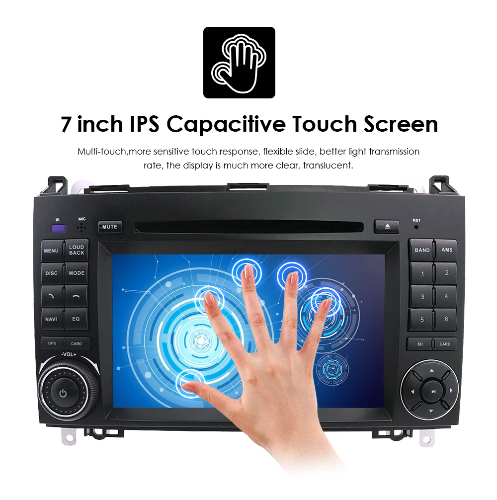 2din Android9.0 CarDVD gps головное устройство для Mercedes Benz B200 A B Class W169 W245 Viano Vito W639 Sprinter W906 4G Bluetooth радио