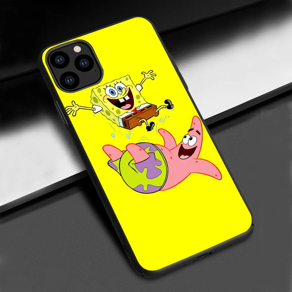 Чехол Funda для iPhone 11 Губка Боб Чехол для iPhone XS Max XR Телефон чехол для iPhone 6 7 8 Plus SE 11 Pro Max X 5s SE 6 Чехол