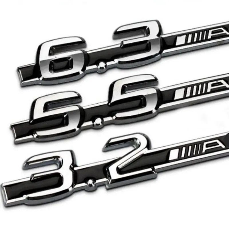 Металлический 3D логотип автомобиля объемом 5 6 3 2 1 шт. эмблема значок C63