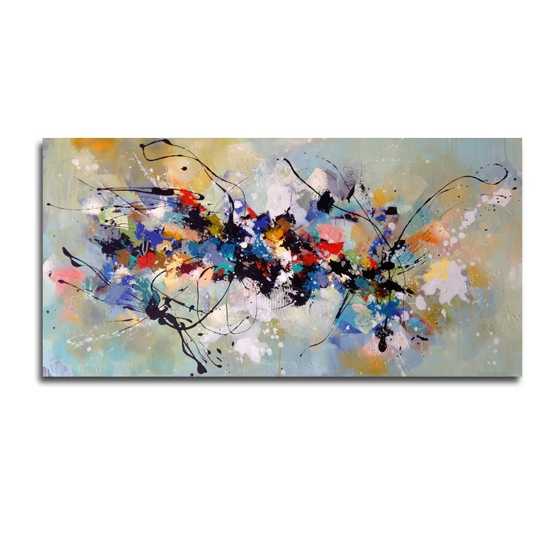 

HD Abstract Colorful Canvas Painting Wall Art Poster and Prints Pictures for Home Living Room Decoration