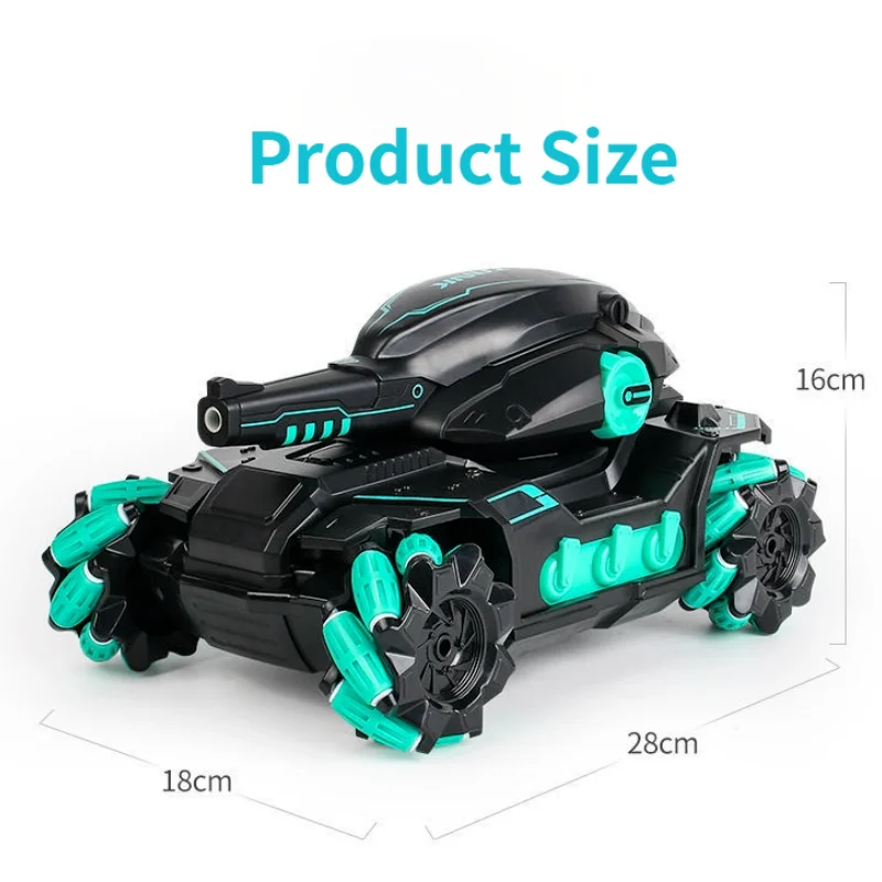 Dual RC Car Large 4WD Tank Water Bomb Shooting Competitive Rc Toy Big Tank Remote Control Car Multifunctional Off-Road Kids Gift enlarge