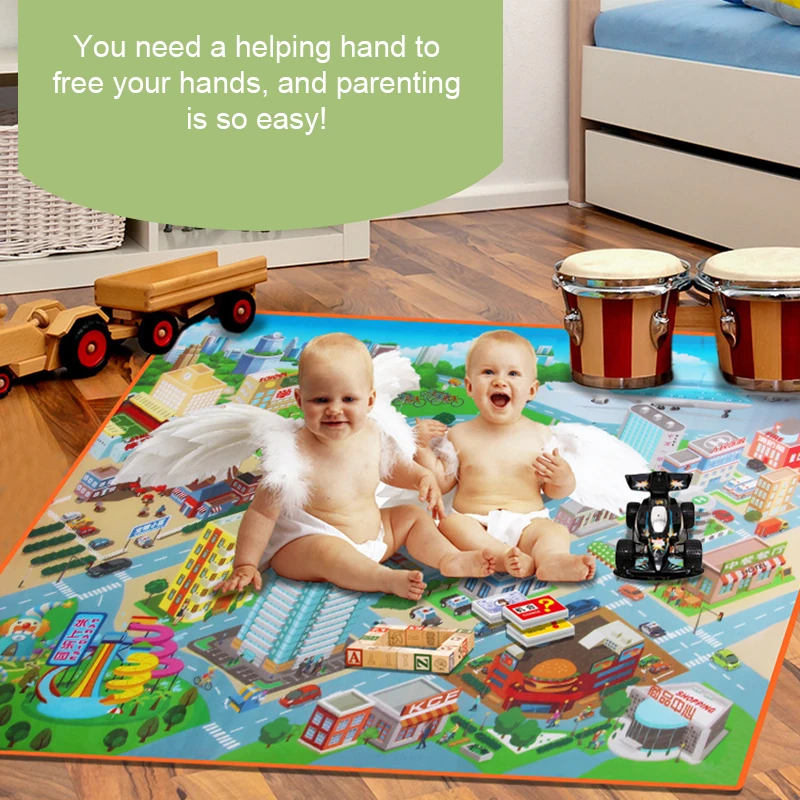 Детский дорожный ковер городских дорог для девочек изящное детское коврик игр