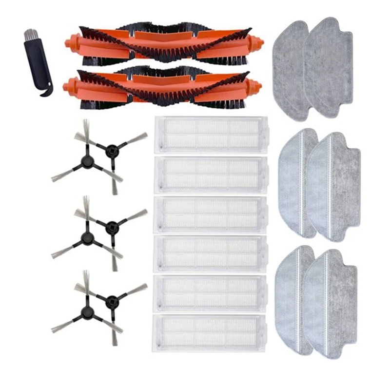 

Основная щетка, фильтр НЕРА, боковая щетка, ткань для швабры для Xiaomi Mijia STYJ02YM, Швабра для Viomi V2 PRO V3 SE V-RVCLM21B