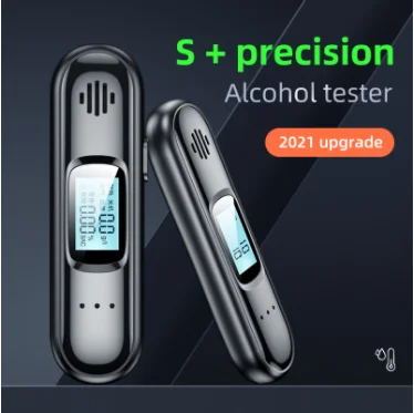 

LAMJAD Hoge Nauwkeurigheid Draagbare Non-contact Alcohol Adem Tester Led Scherm Blaastest Analyzer Blow Alcohol Inhoud Tester