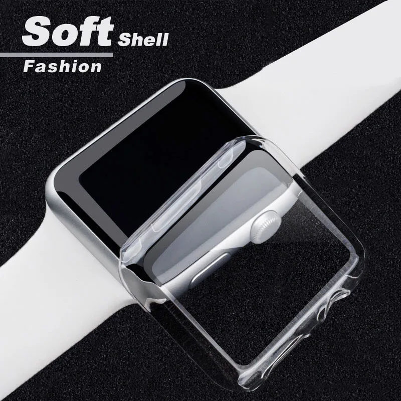 PC чехол для Apple Watch 42 мм 38 apple watch 5 Чехол 44 40 бампер Защита экрана iWatch 4 3 серии мм|Часы