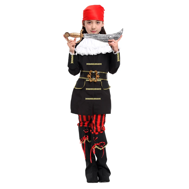 Детский красный шарф принцессы пиратский костюм для девочек вечерние костюмы