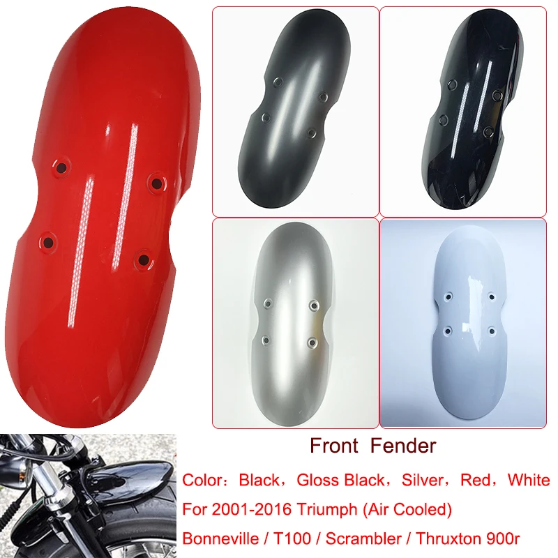 Переднее крыло мотоцикла брызговик для Triumph Bonneville 2001 2016 матовый черный глянцевый