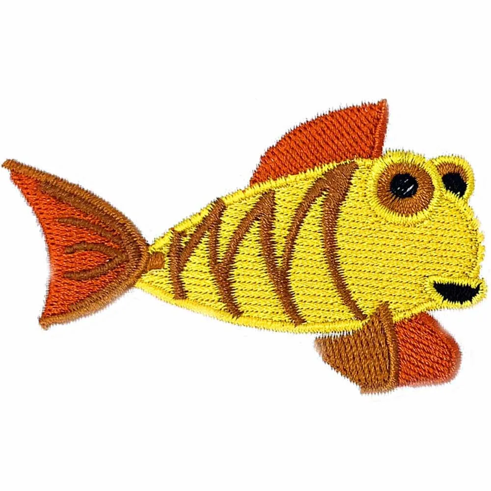 Нашивки с вышивкой подводного мира цветные нашивки товары для шитья одежды