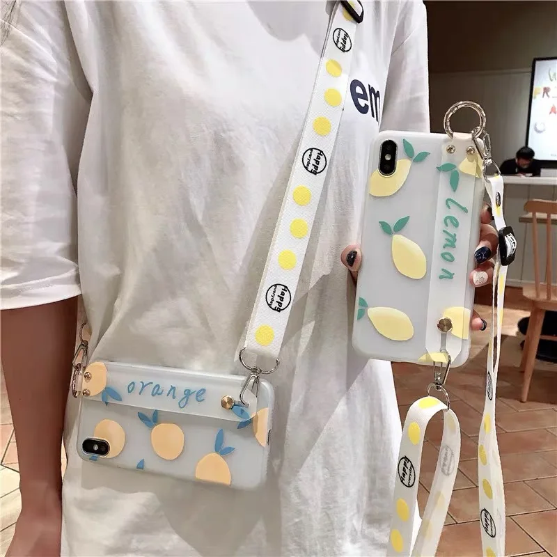 Стильный мягкий чехол с ремешком через плечо для iPhone 11 Pro Max SE 2020 6 6S 7 8 Plus X XR XS