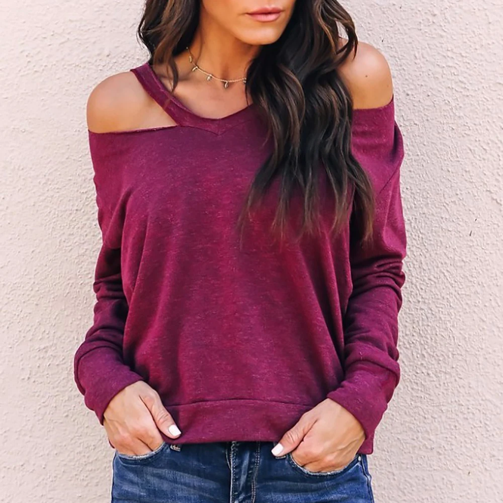 

Women Blouse 2019 Slash Neck Sexy Off Shoulder Women Shirt Casual Ladies Tops Plus Size Blusas Mujer De Moda