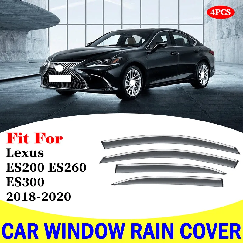 FOR Lexus ES ES300 ES200 ES260 window visor car rain shield deflectors awning trim cover exterior car-styling accessories