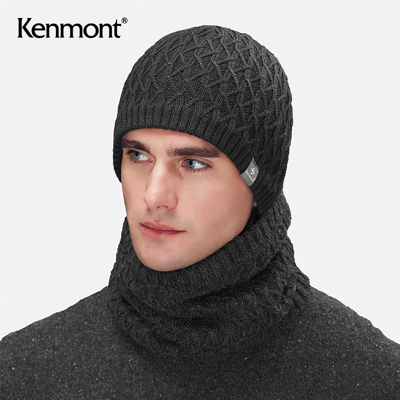 Мужской защитный шарф для велоспорта вязаный утолщенный теплый и ветрозащитный