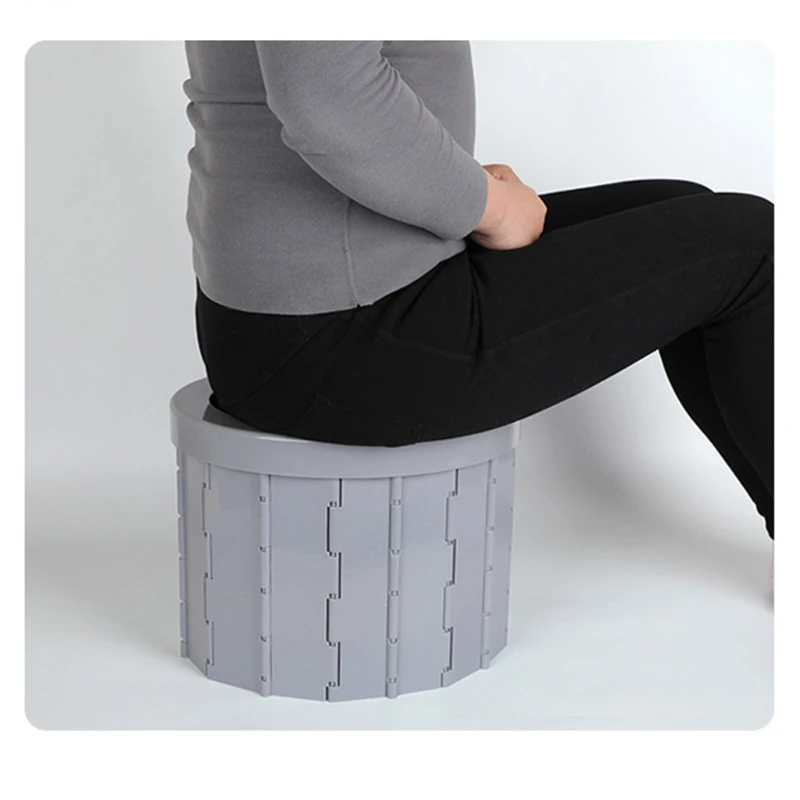 

Portable Folding Camping Toilet Travel Outdoor Commode Porta Potty Car Toilet Hiking Long Trips Elder Bucket Toilet Seat
