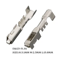 100 pcs 1 5 series terminal block connector terminal plug spring tinned dj623 f1 5a
