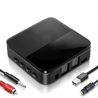bluetooth audio transmitter receiver low latency wireless adapter aux jack for tv car