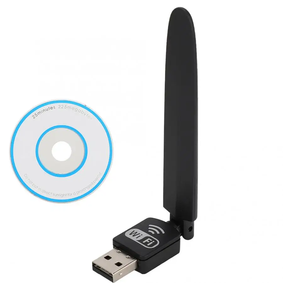 Сетевая карта с интерфейсом USB ноутбук черный интерфейс USB2.0 2 4G беспроводной WiFi