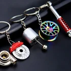 1 шт., автомобильный металлический брелок для ключей