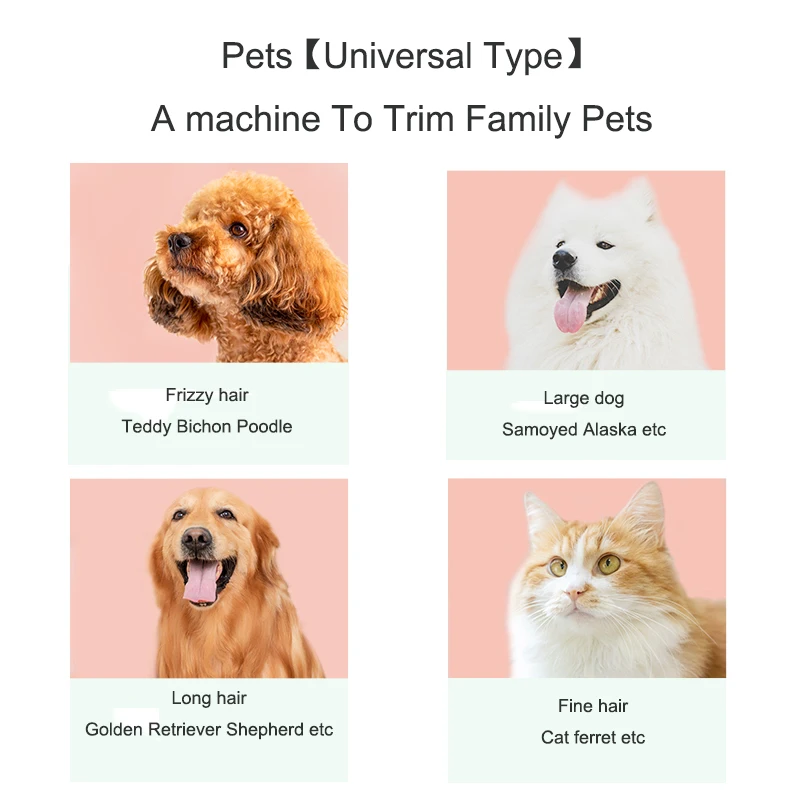 Машинка для стрижки домашних животных электрическая перезаряжаемая с низким