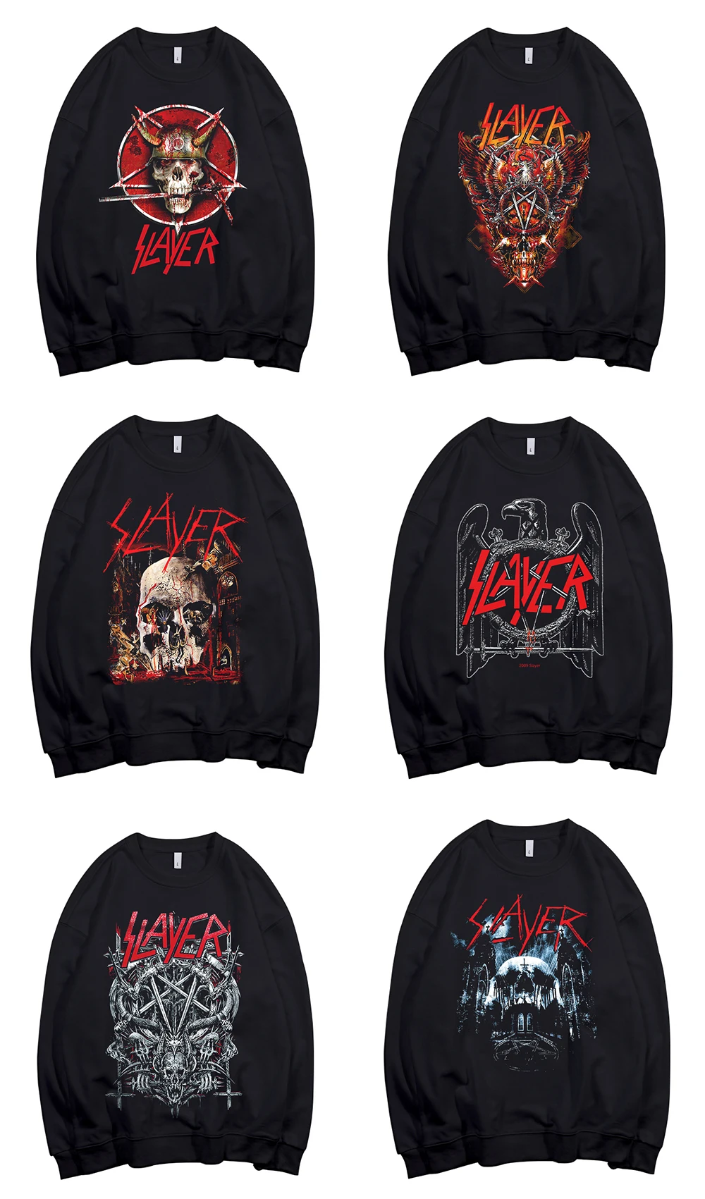 Todhoof Slayer тяжелый металлический ремешок унисекс вырез лодочкой хлопковый свитшот Азиатский размер
